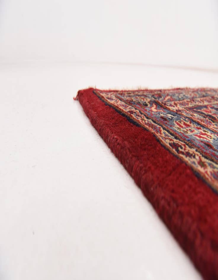 Detail image of  9' 9 x 12' 6  Hand Knotted Mashad Persian Wool Rug