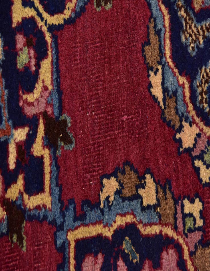 Detail image of  9' 10 x 13'  Hand Knotted Mashad Persian Wool Rug