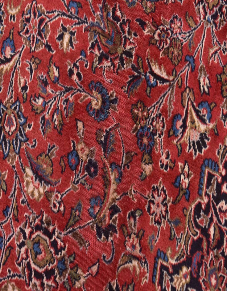 Detail image of  9' 7 x 12' 10  Hand Knotted Mashad Persian Wool Rug