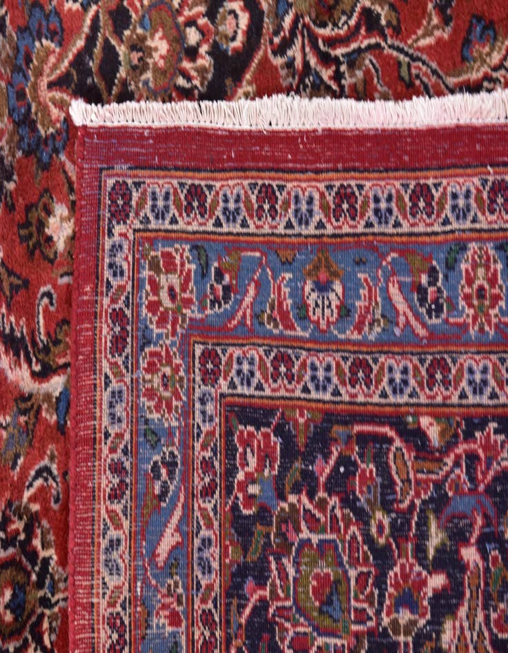 Detail image of  9' 7 x 12' 10  Hand Knotted Mashad Persian Wool Rug