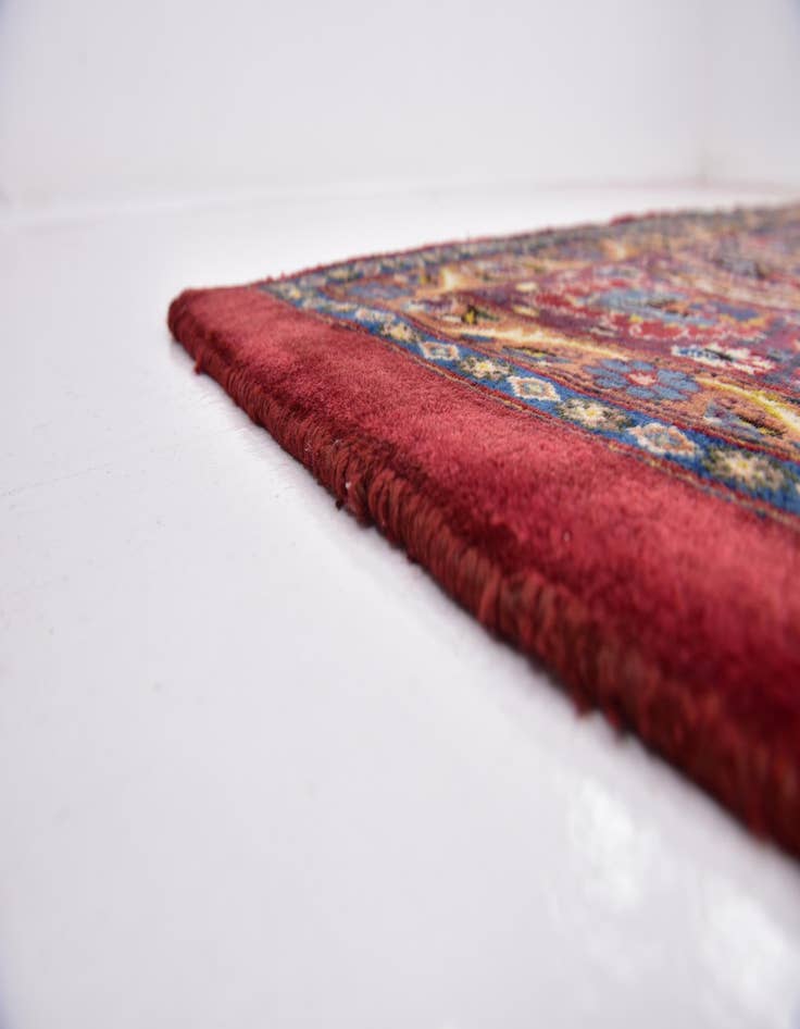 Detail image of  9' 6 x 13'  Hand Knotted Mashad Persian Wool Rug