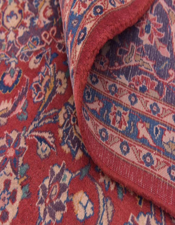 Detail image of  9' 8 x 13'  Hand Knotted Mashad Persian Wool Rug