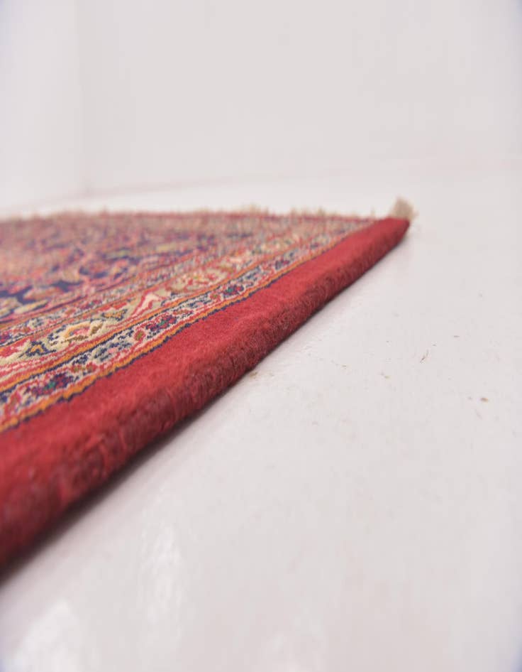 Detail image of  9' 9 x 12' 7  Hand Knotted Mashad Persian Wool Rug