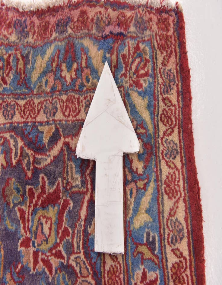 Detail image of  9' 9 x 12' 10  Hand Knotted Mashad Persian Wool Rug