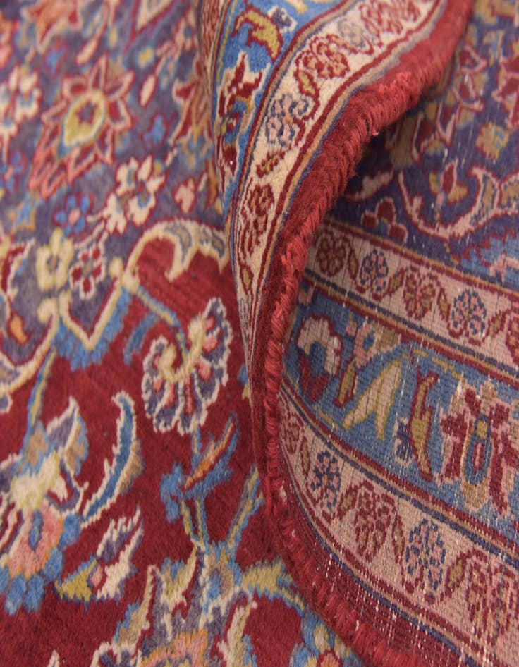 Detail image of  9' 9 x 12' 10  Hand Knotted Mashad Persian Wool Rug