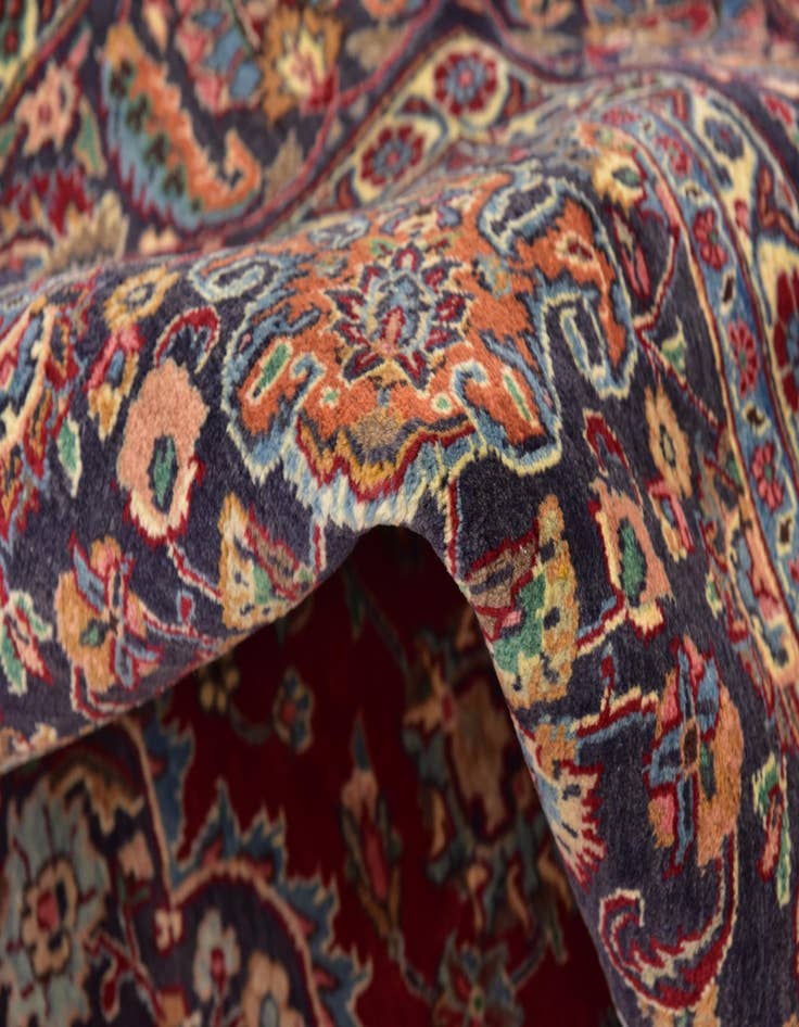 Detail image of  9' 8 x 13'  Hand Knotted Mashad Persian Wool Rug