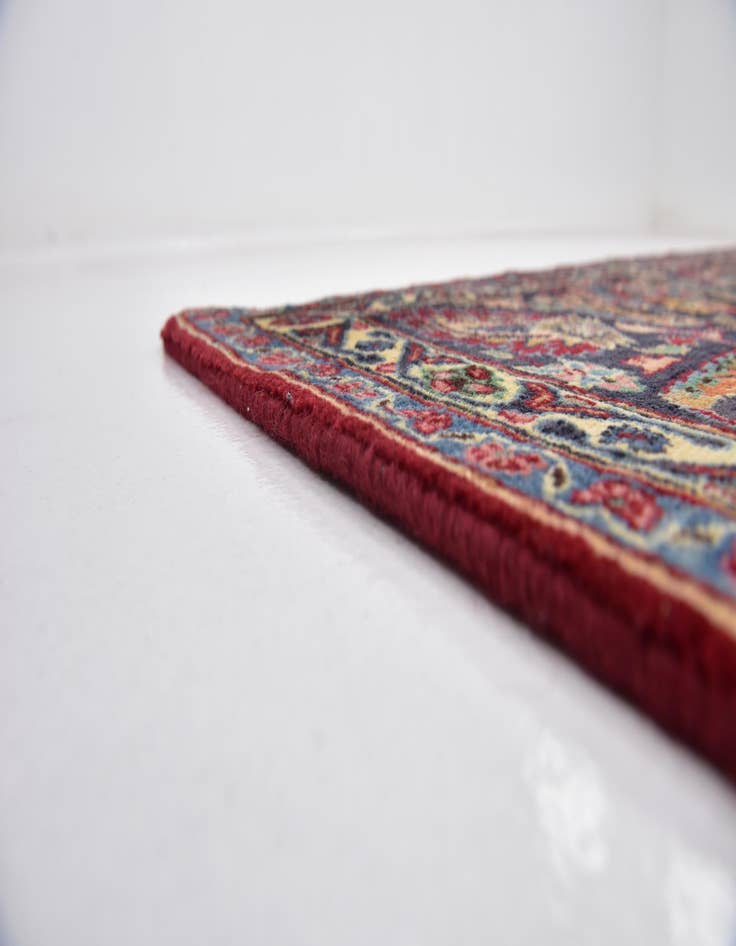 Detail image of  9' 8 x 13'  Hand Knotted Mashad Persian Wool Rug