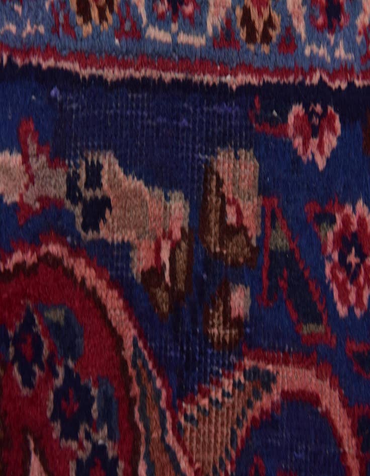 Detail image of  9' 7 x 12' 7  Hand Knotted Mashad Persian Wool Rug