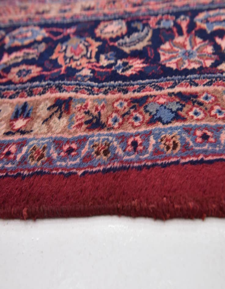 Detail image of  9' 7 x 12' 7  Hand Knotted Mashad Persian Wool Rug