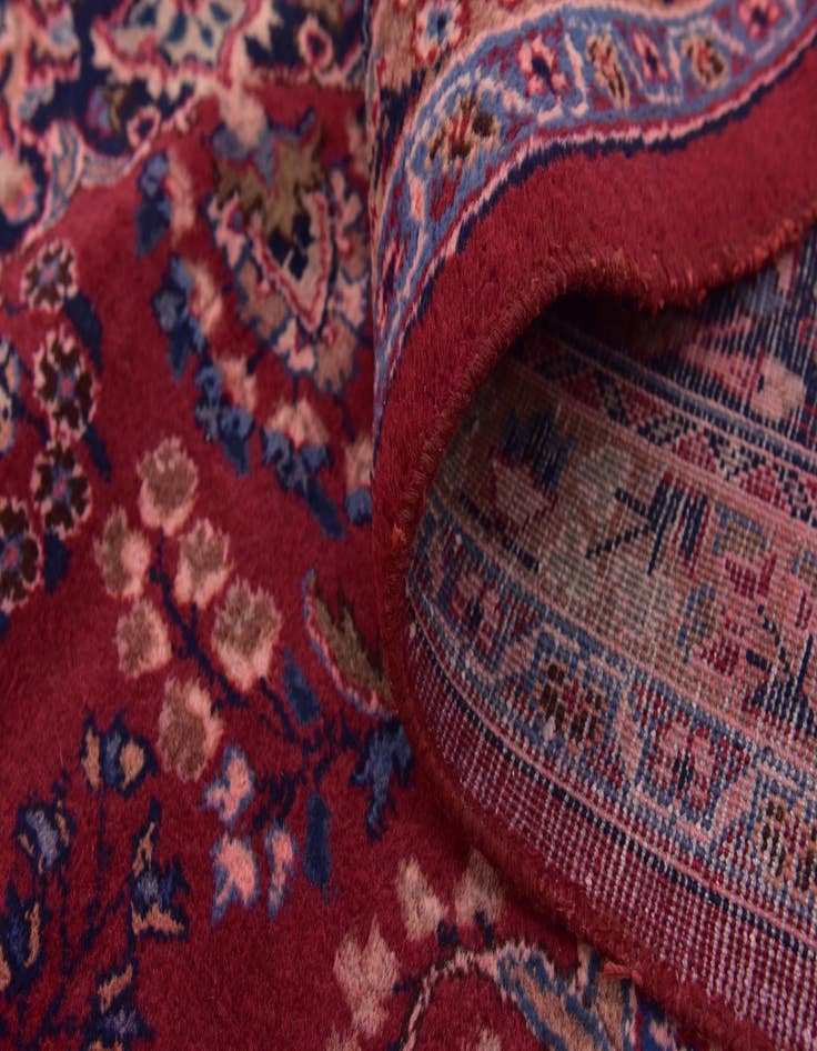 Detail image of  9' 7 x 12' 7  Hand Knotted Mashad Persian Wool Rug