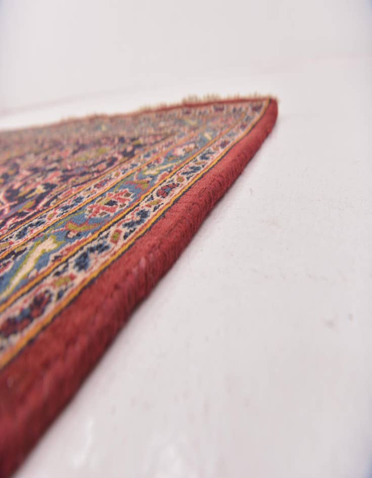 Detail image of  9' 7 x 12' 8  Hand Knotted Mashad Persian Wool Rug