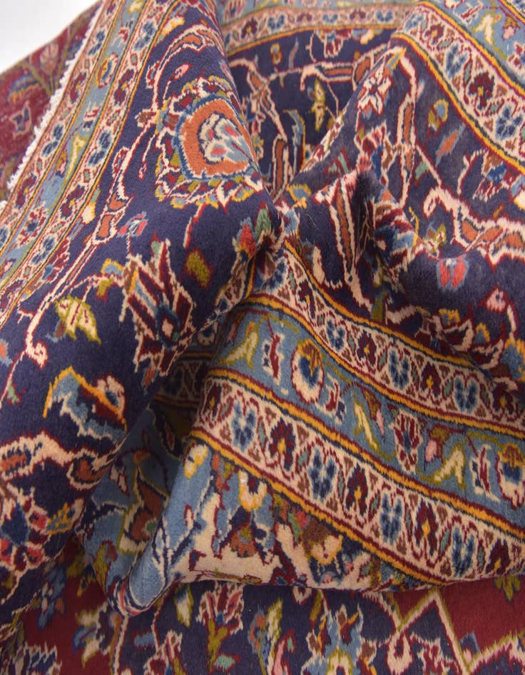 Detail image of  9' 8 x 12' 10  Hand Knotted Mashad Persian Wool Rug