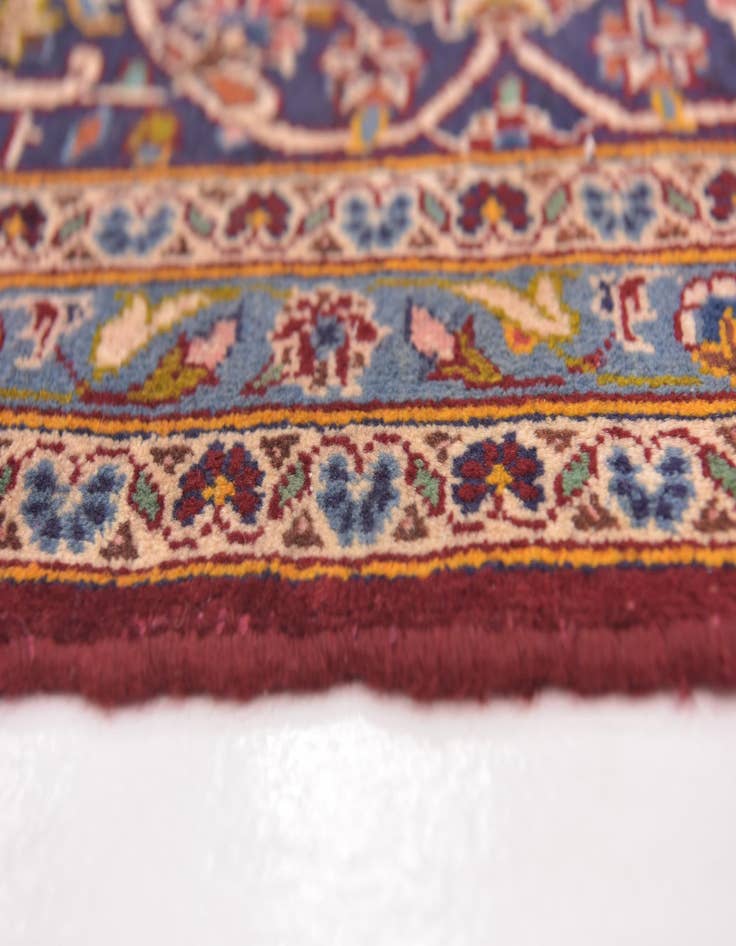 Detail image of  9' 8 x 12' 10  Hand Knotted Mashad Persian Wool Rug