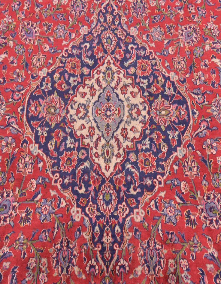 Detail image of  9' 7 x 13' 4  Hand Knotted Mashad Persian Wool Rug