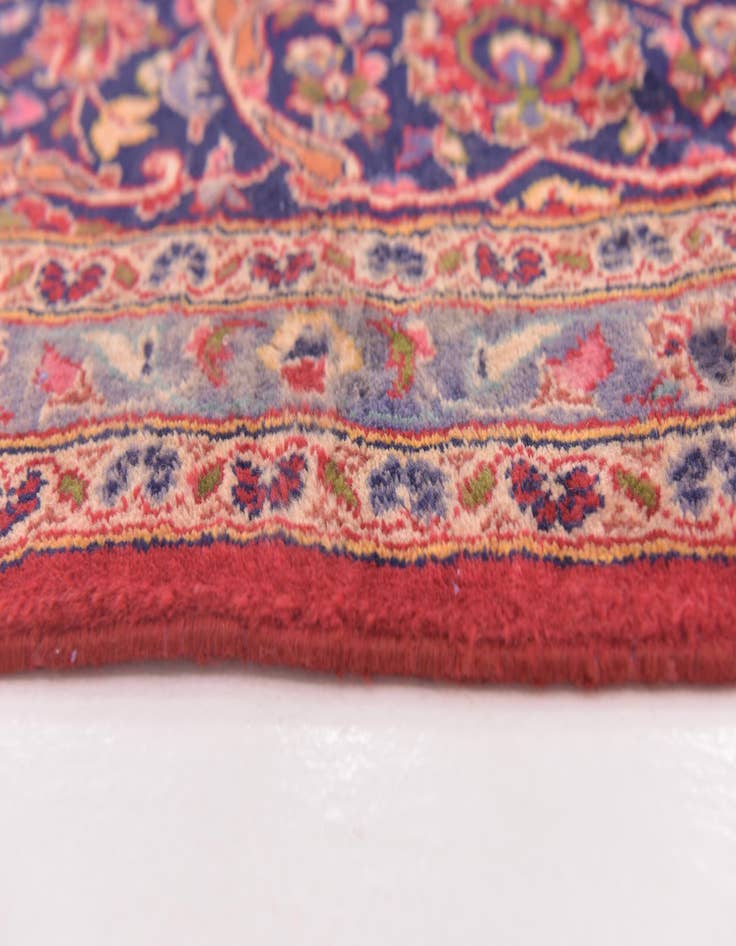 Detail image of  9' 7 x 13' 4  Hand Knotted Mashad Persian Wool Rug