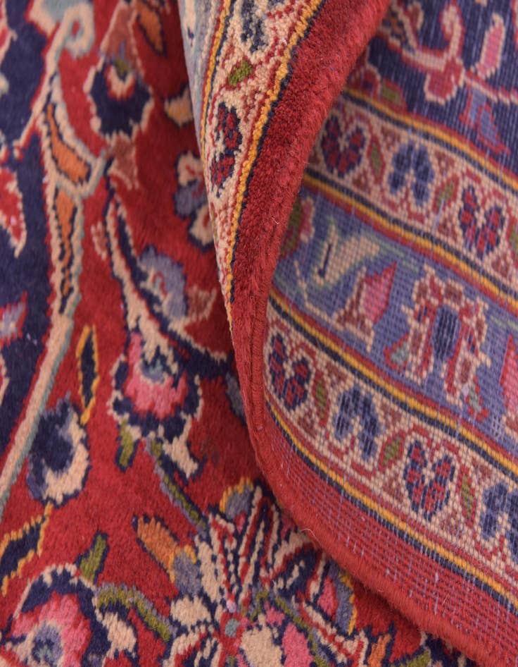 Detail image of  9' 7 x 13' 4  Hand Knotted Mashad Persian Wool Rug