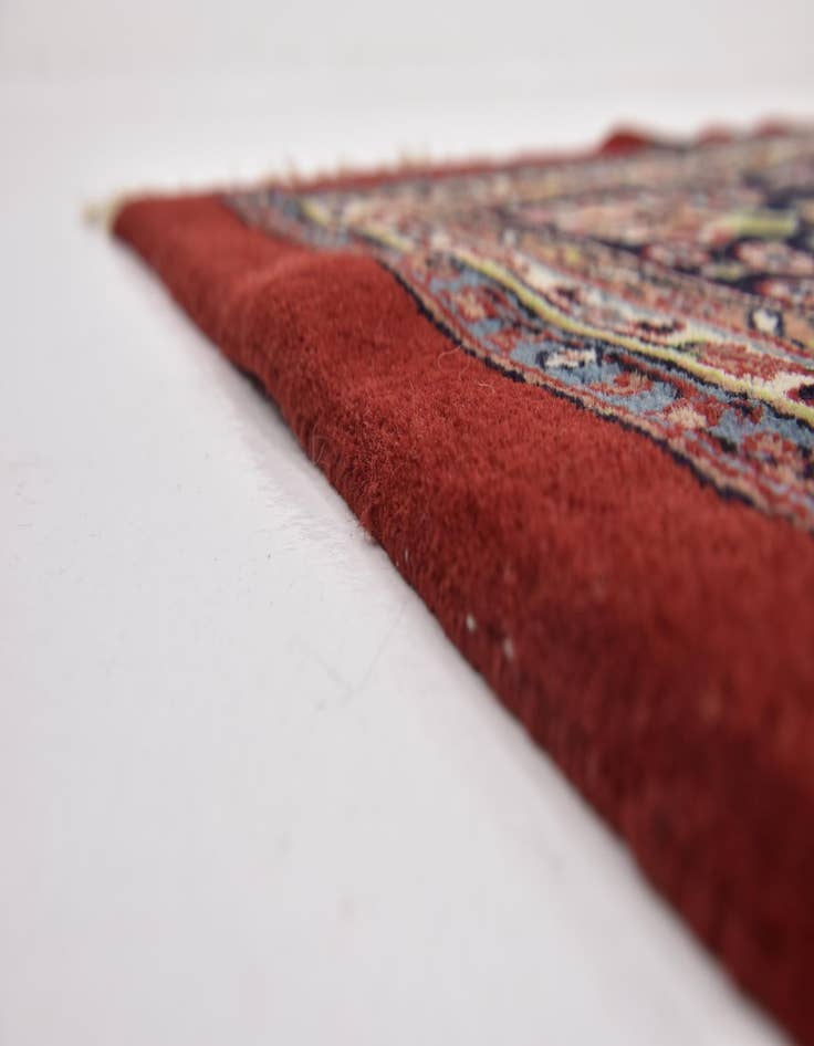 Detail image of  9' 6 x 13'  Hand Knotted Mashad Wool Rug