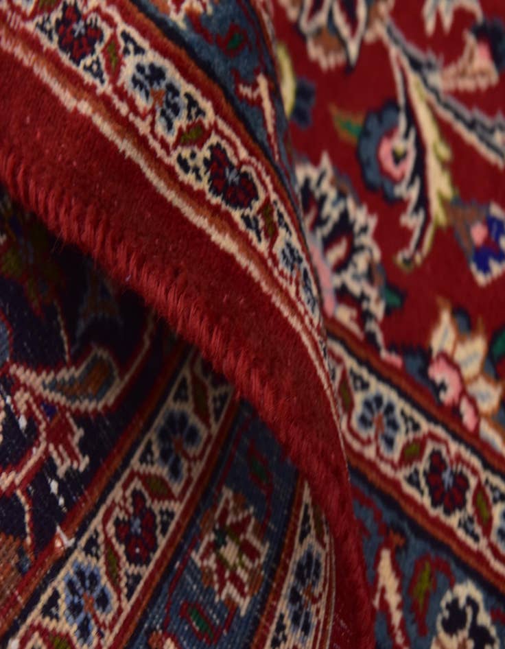 Detail image of  9' 8 x 12' 6  Hand Knotted Mashad Persian Wool Rug