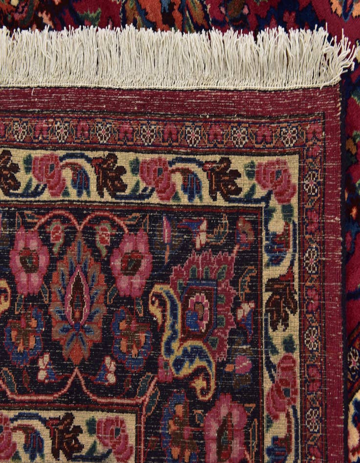 Detail image of  10' 3 x 12' 8  Hand Knotted Mashad Persian Wool Rug