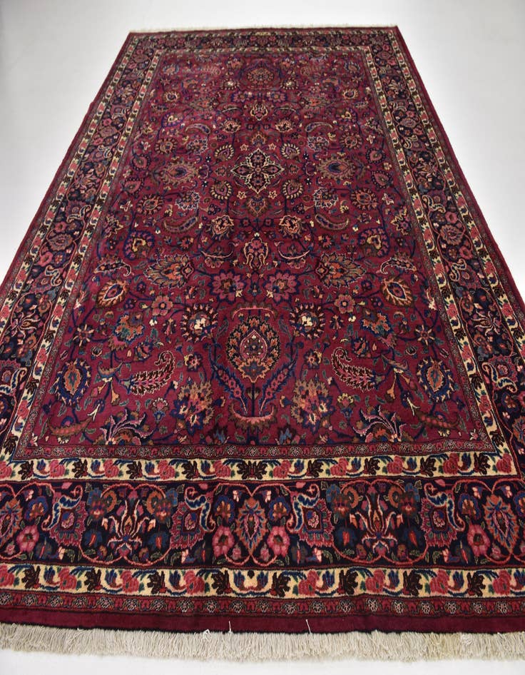 Detail image of  10' 3 x 12' 8  Hand Knotted Mashad Persian Wool Rug