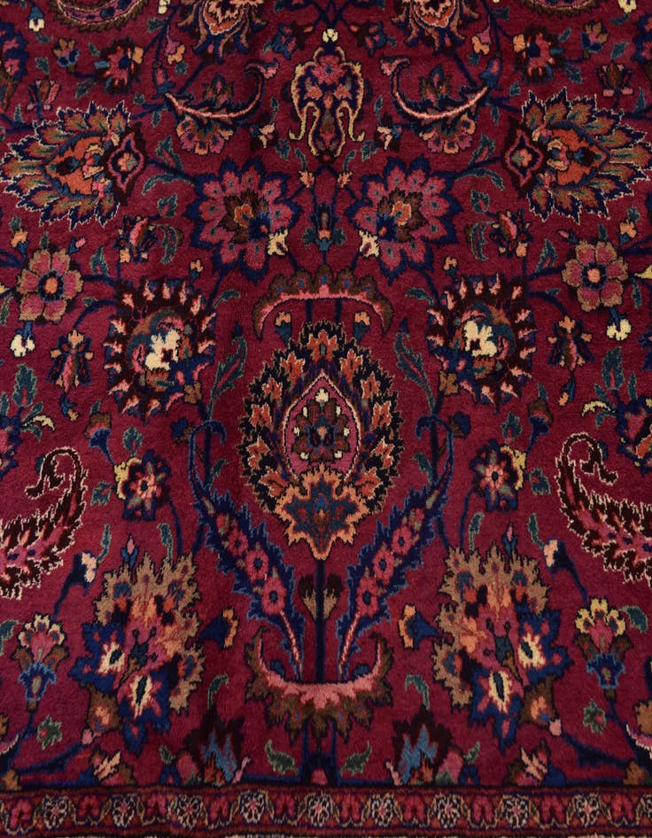 Detail image of  10' 3 x 12' 8  Hand Knotted Mashad Persian Wool Rug