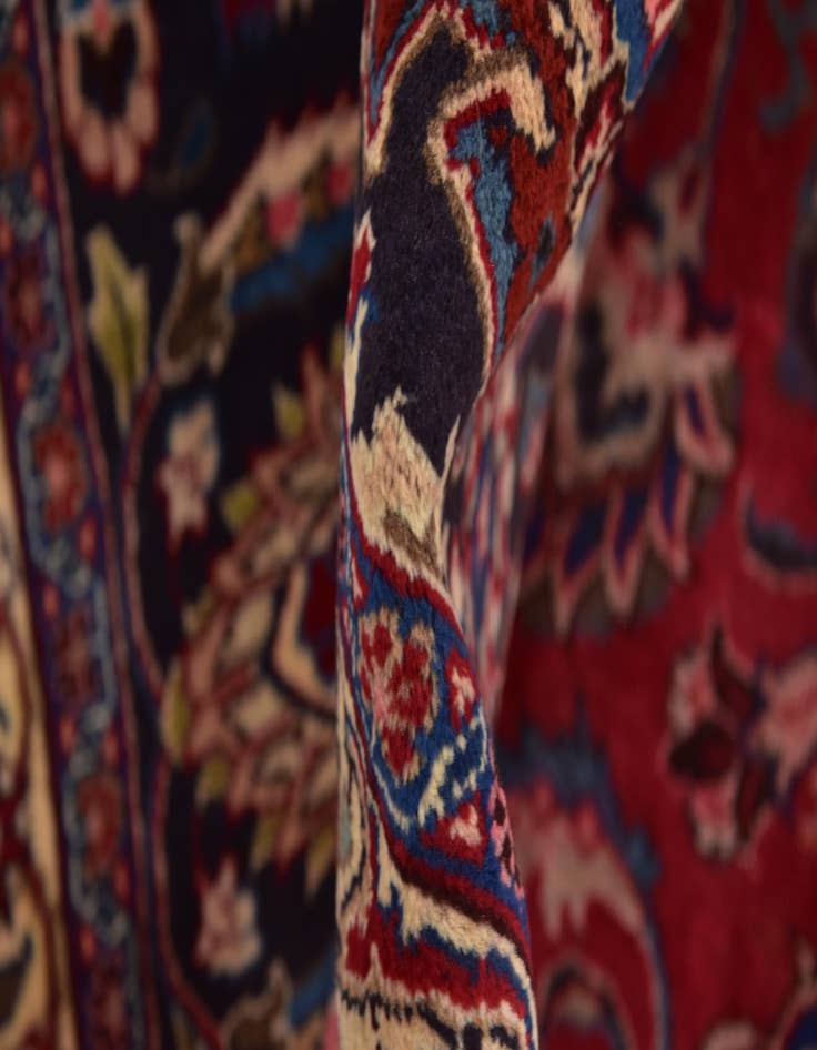 Detail image of  9' 8 x 13'  Hand Knotted Mashad Persian Wool Rug