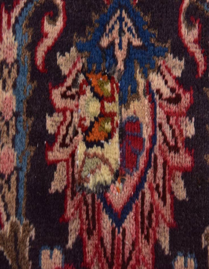 Detail image of  9' 8 x 13'  Hand Knotted Mashad Persian Wool Rug