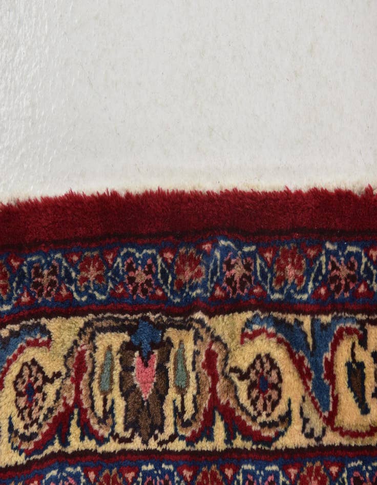Detail image of  9' 8 x 13'  Hand Knotted Mashad Persian Wool Rug