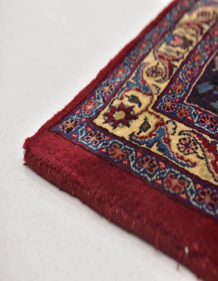 Detail image of  9' 8 x 13'  Hand Knotted Mashad Persian Wool Rug