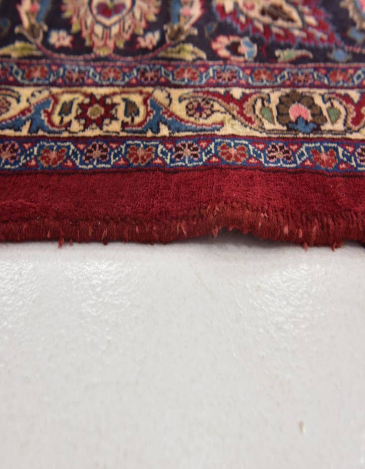 Detail image of  9' 8 x 13'  Hand Knotted Mashad Persian Wool Rug