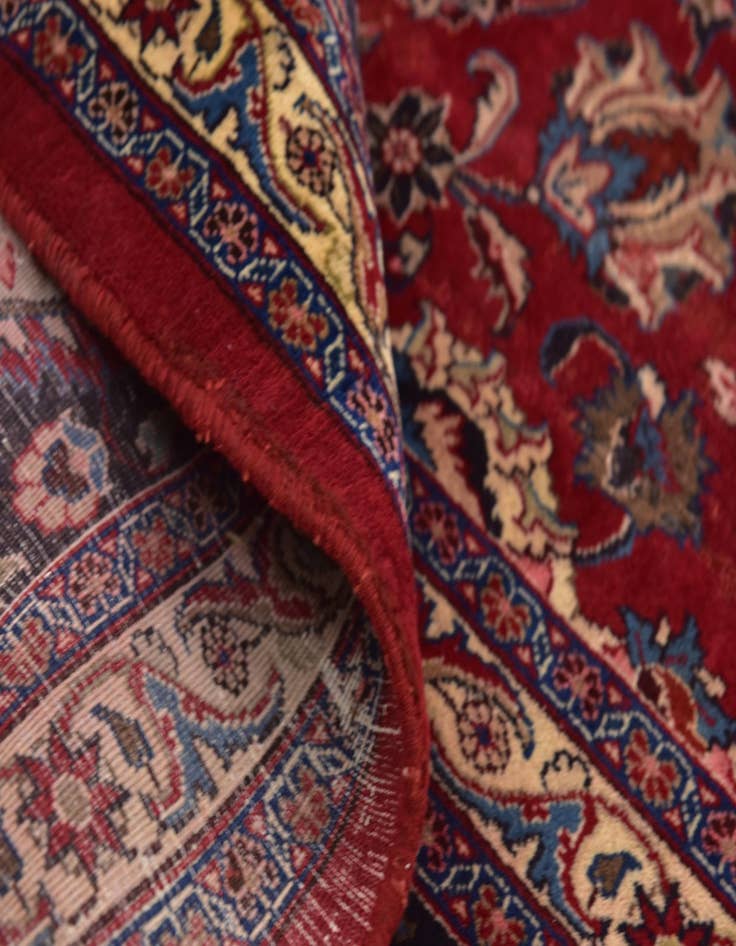 Detail image of  9' 8 x 13'  Hand Knotted Mashad Persian Wool Rug