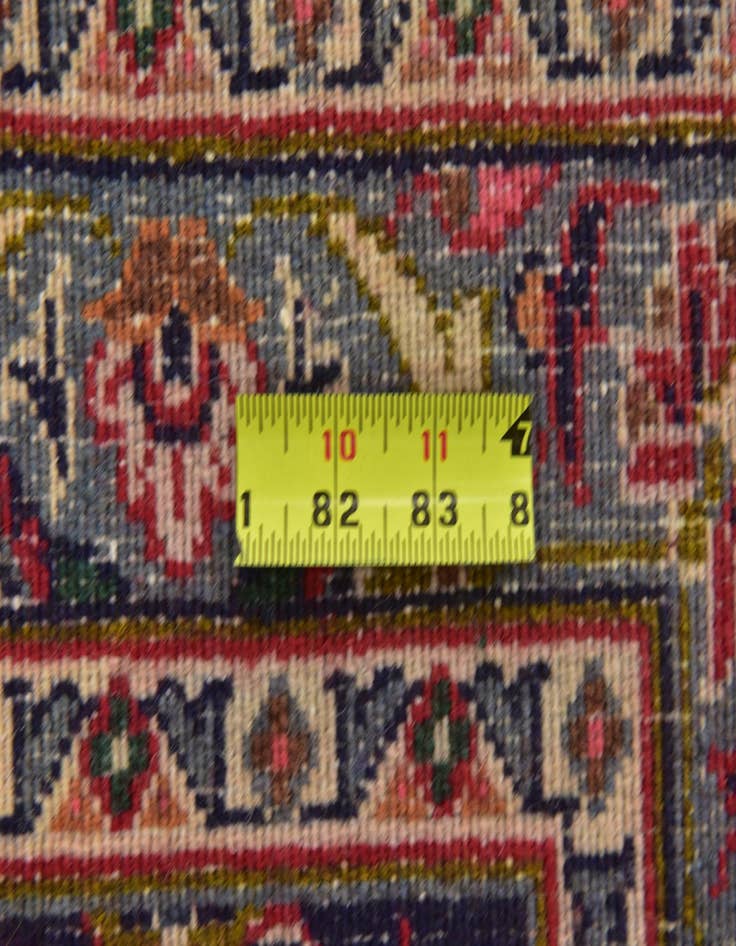 Detail image of  9' 9 x 12' 7  Hand Knotted Mashad Persian Wool Rug