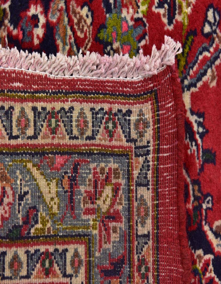 Detail image of  9' 9 x 12' 7  Hand Knotted Mashad Persian Wool Rug