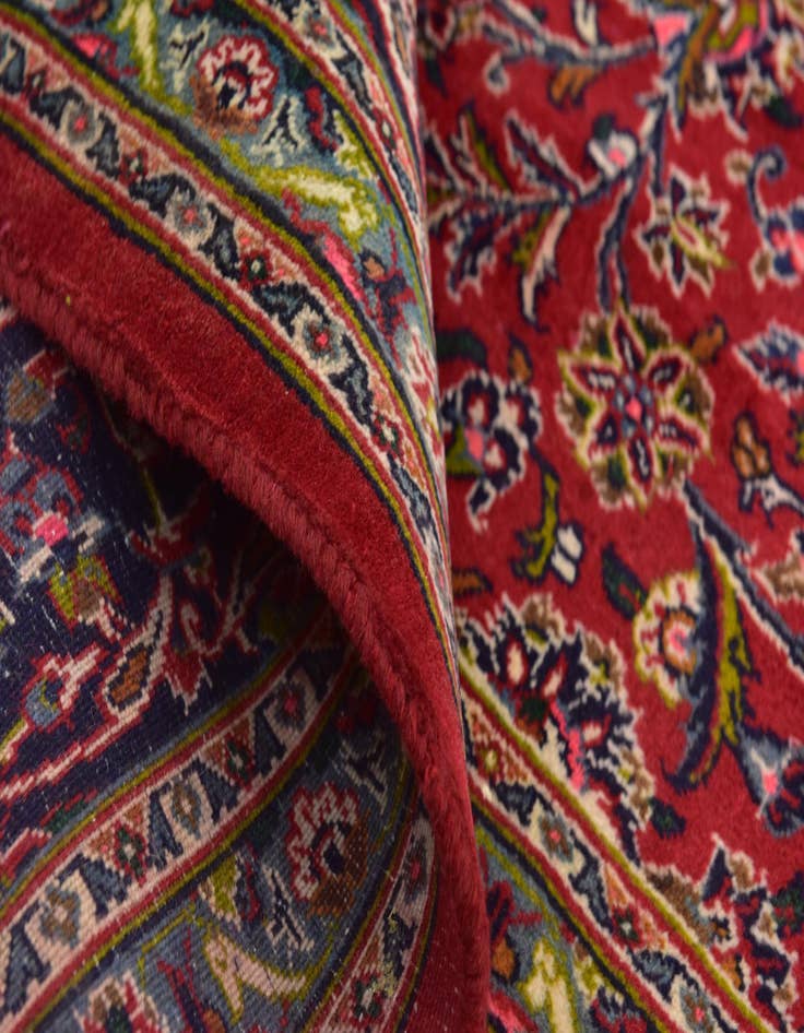 Detail image of  9' 9 x 12' 7  Hand Knotted Mashad Persian Wool Rug