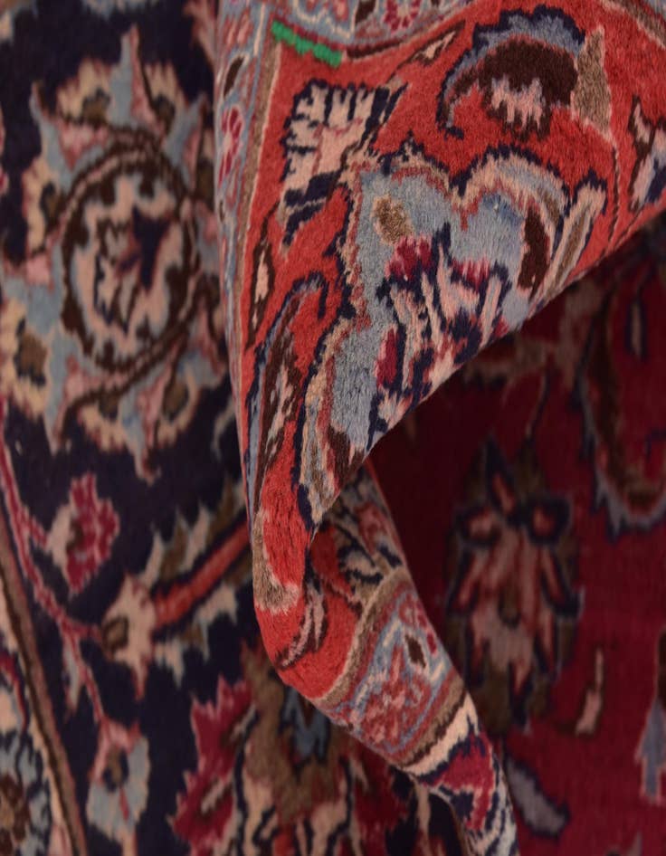 Detail image of  9' 6 x 12' 4  Hand Knotted Mashad Persian Wool Rug