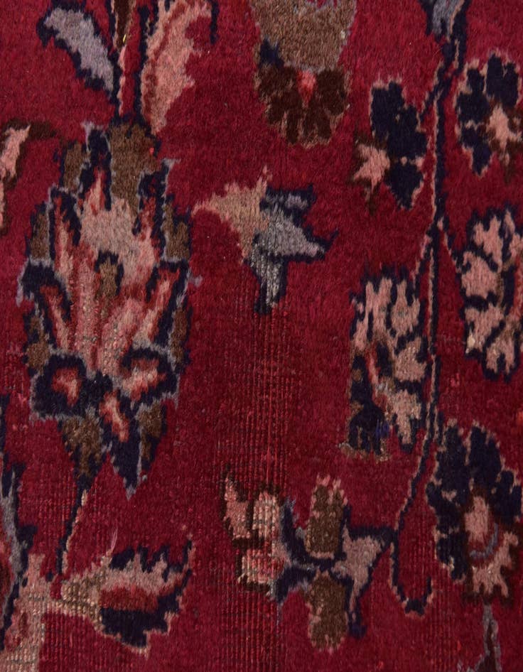 Detail image of  9' 6 x 12' 4  Hand Knotted Mashad Persian Wool Rug