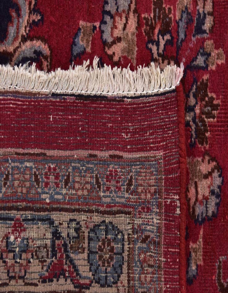 Detail image of  9' 6 x 12' 4  Hand Knotted Mashad Persian Wool Rug