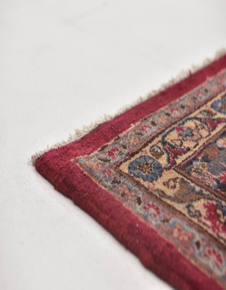 Detail image of  9' 6 x 12' 4  Hand Knotted Mashad Persian Wool Rug