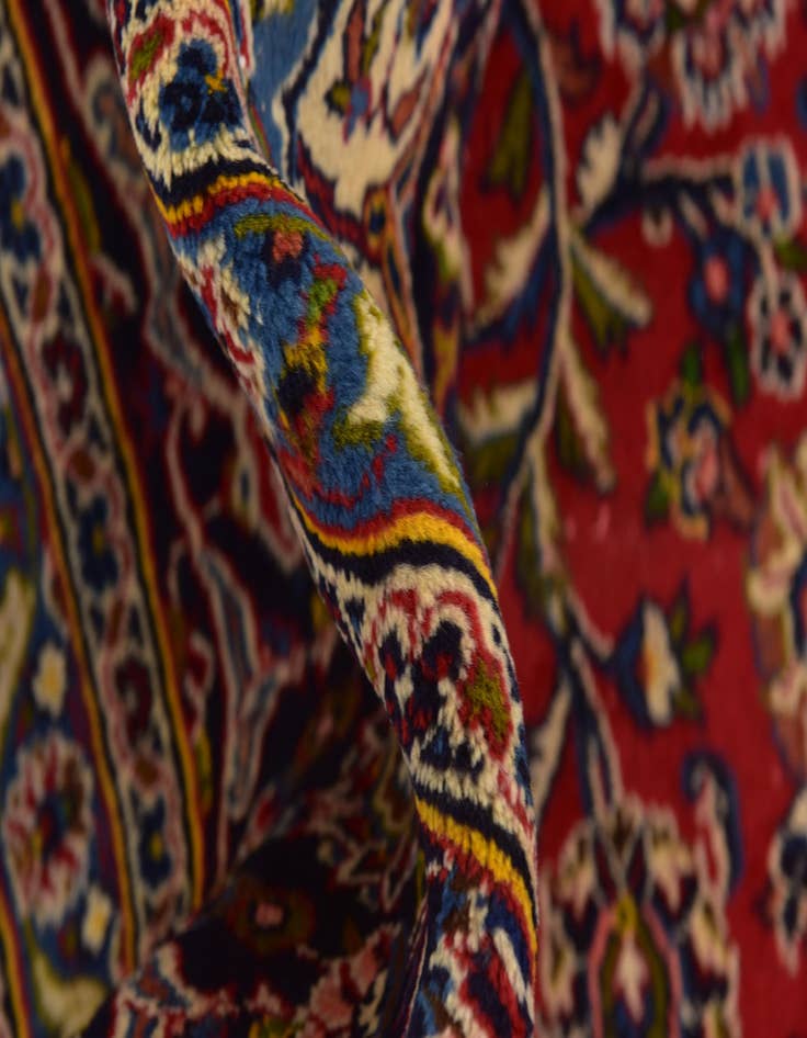 Detail image of  9' 9 x 12' 9  Hand Knotted Mashad Persian Wool Rug