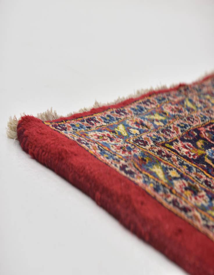 Detail image of  9' 9 x 12' 9  Hand Knotted Mashad Persian Wool Rug