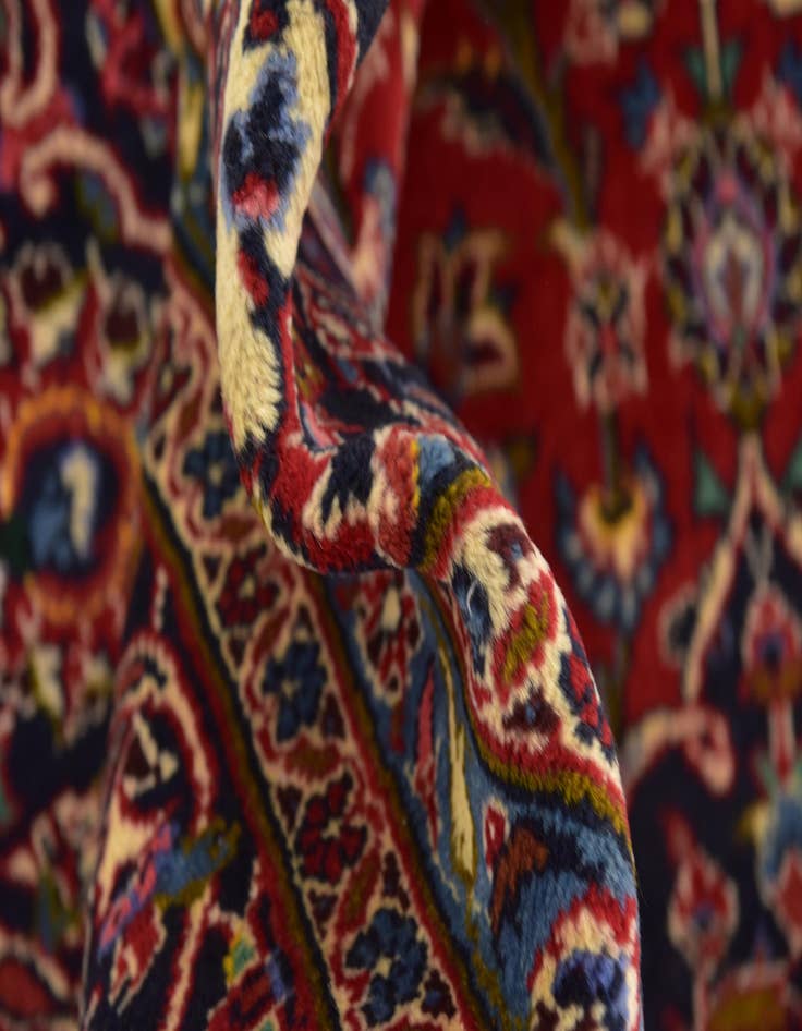 Detail image of  9' 8 x 13' 4  Hand Knotted Mashad Persian Wool Rug