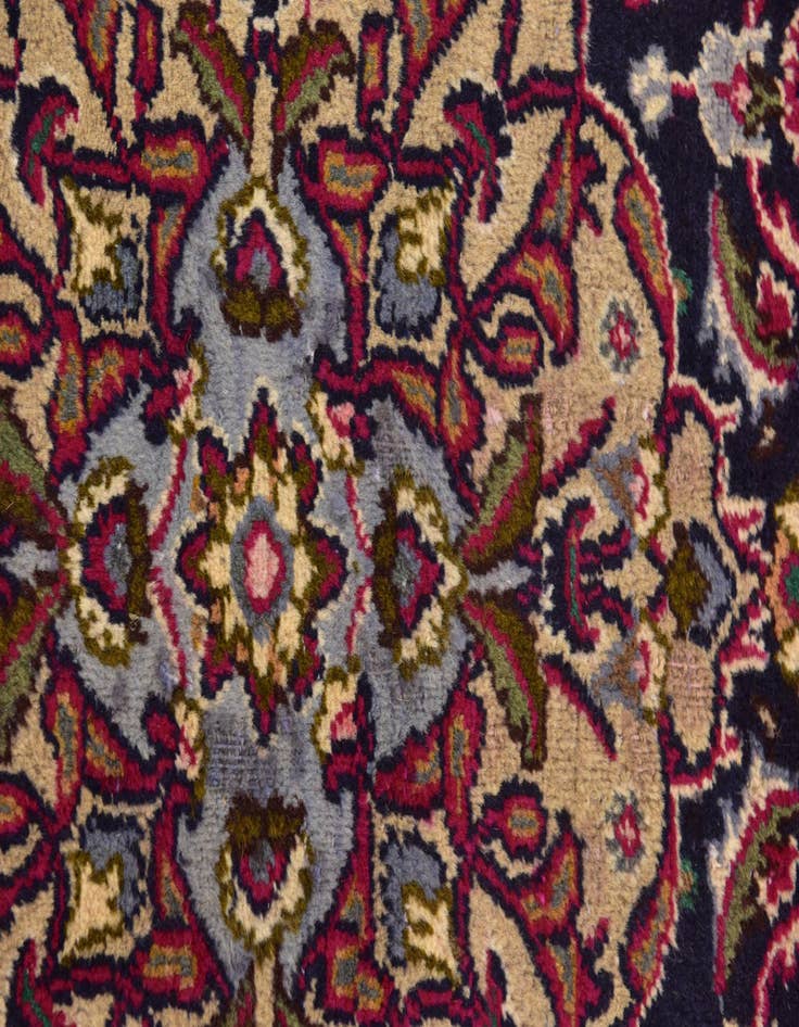 Detail image of  10' x 12' 8  Hand Knotted Mashad Persian Wool Rug