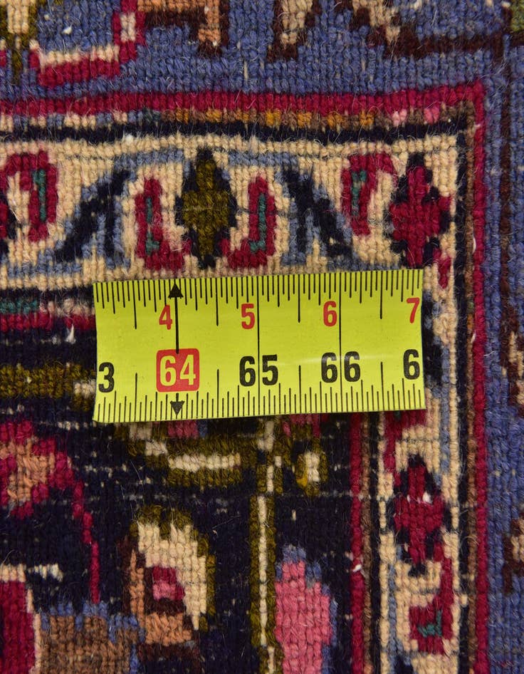 Detail image of  10' x 12' 8  Hand Knotted Mashad Persian Wool Rug
