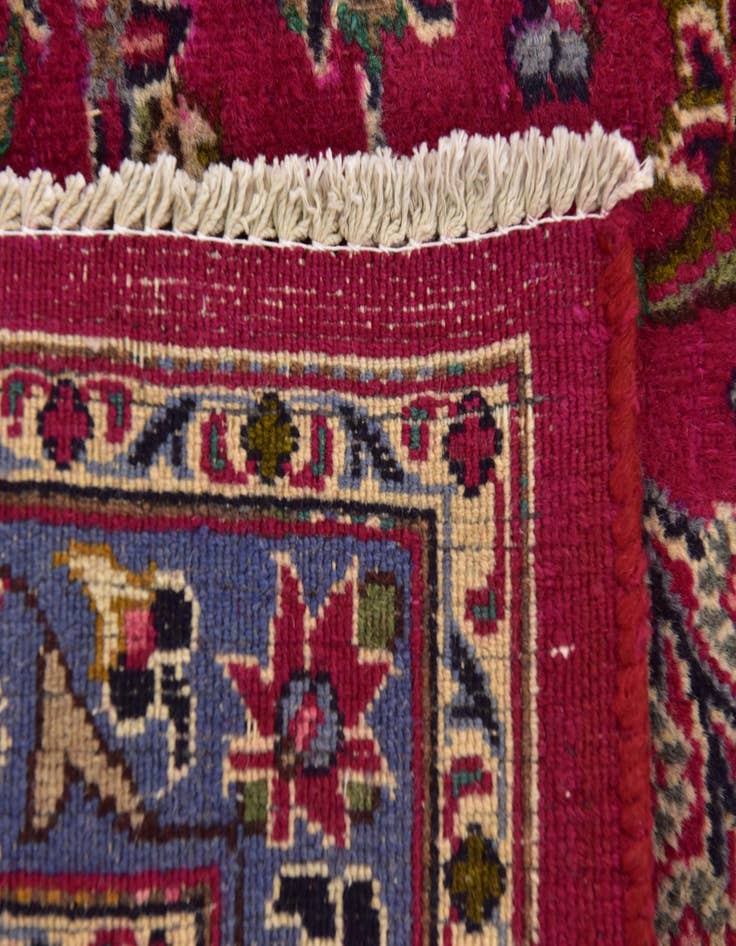 Detail image of  10' x 12' 8  Hand Knotted Mashad Persian Wool Rug