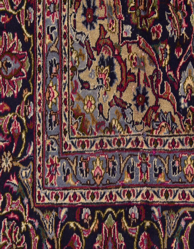 Detail image of  10' x 12' 8  Hand Knotted Mashad Persian Wool Rug
