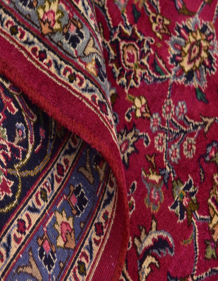 Detail image of  10' x 12' 8  Hand Knotted Mashad Persian Wool Rug