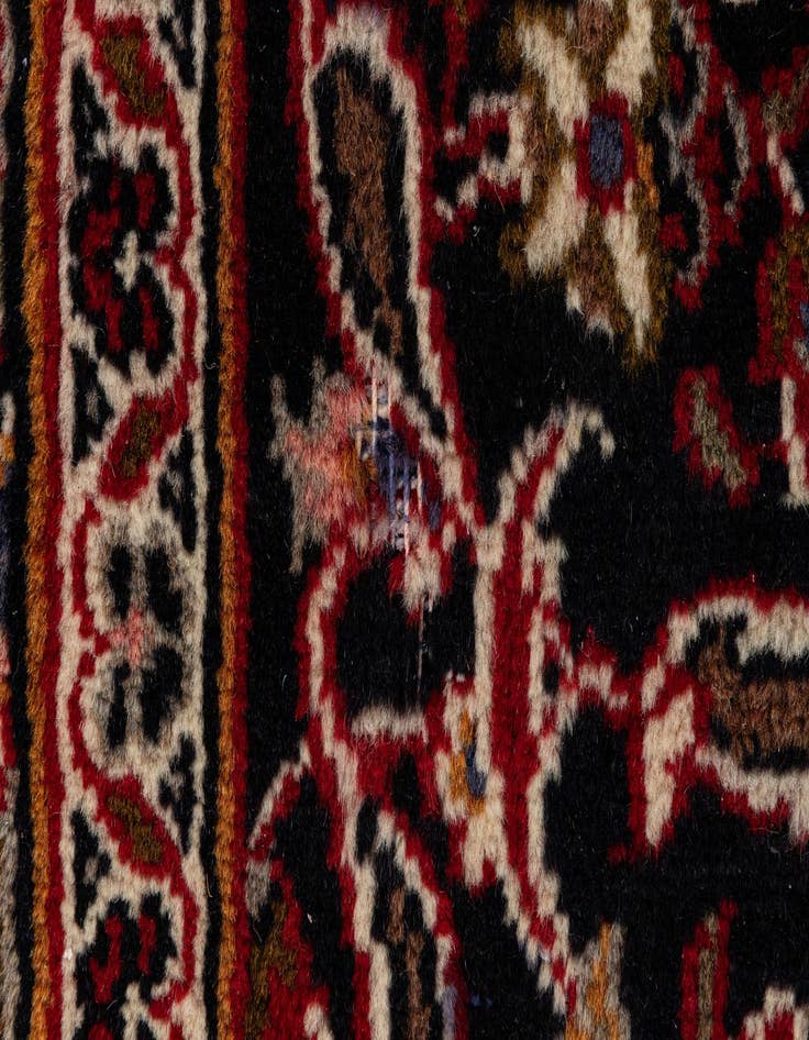 Detail image of  9' 7 x 12' 7  Hand Knotted Mashad Persian Wool Rug