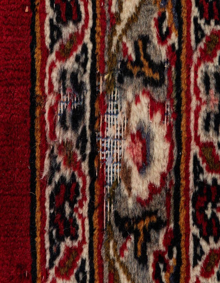 Detail image of  9' 7 x 12' 7  Hand Knotted Mashad Persian Wool Rug