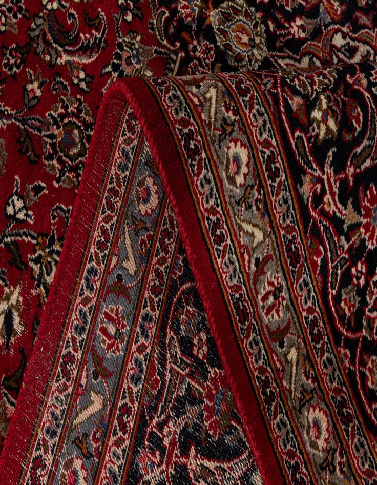 Detail image of  9' 7 x 12' 7  Hand Knotted Mashad Persian Wool Rug