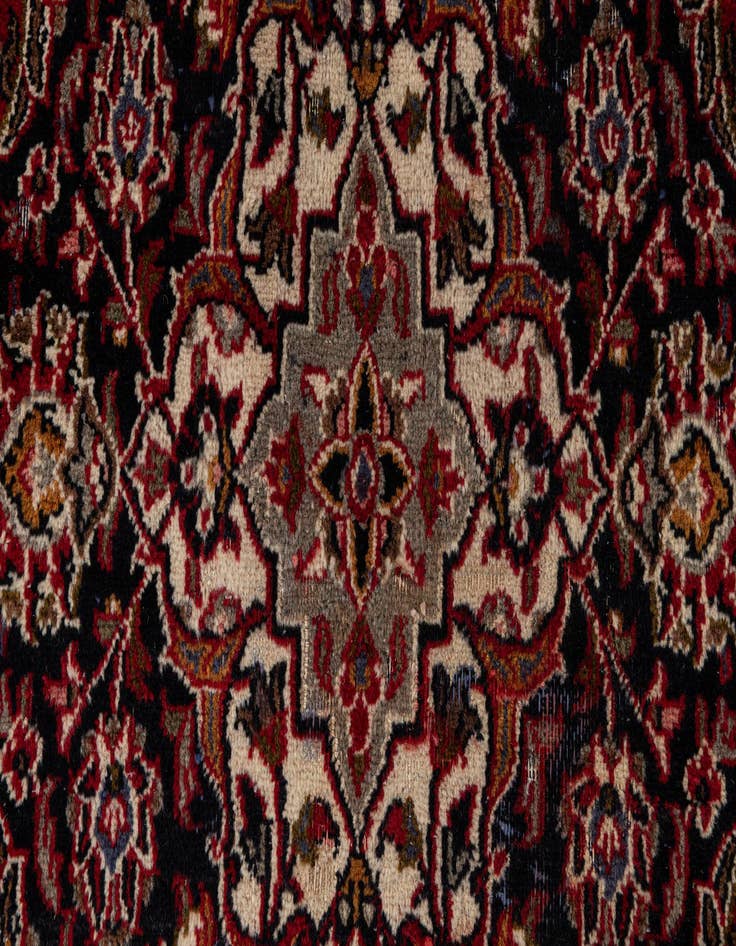 Detail image of  9' 7 x 12' 7  Hand Knotted Mashad Persian Wool Rug